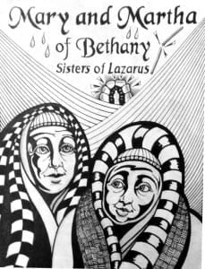 MARY AND MARTHA OF BETHANY midsize