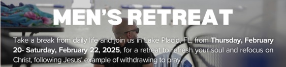 men’s retreat feb 25