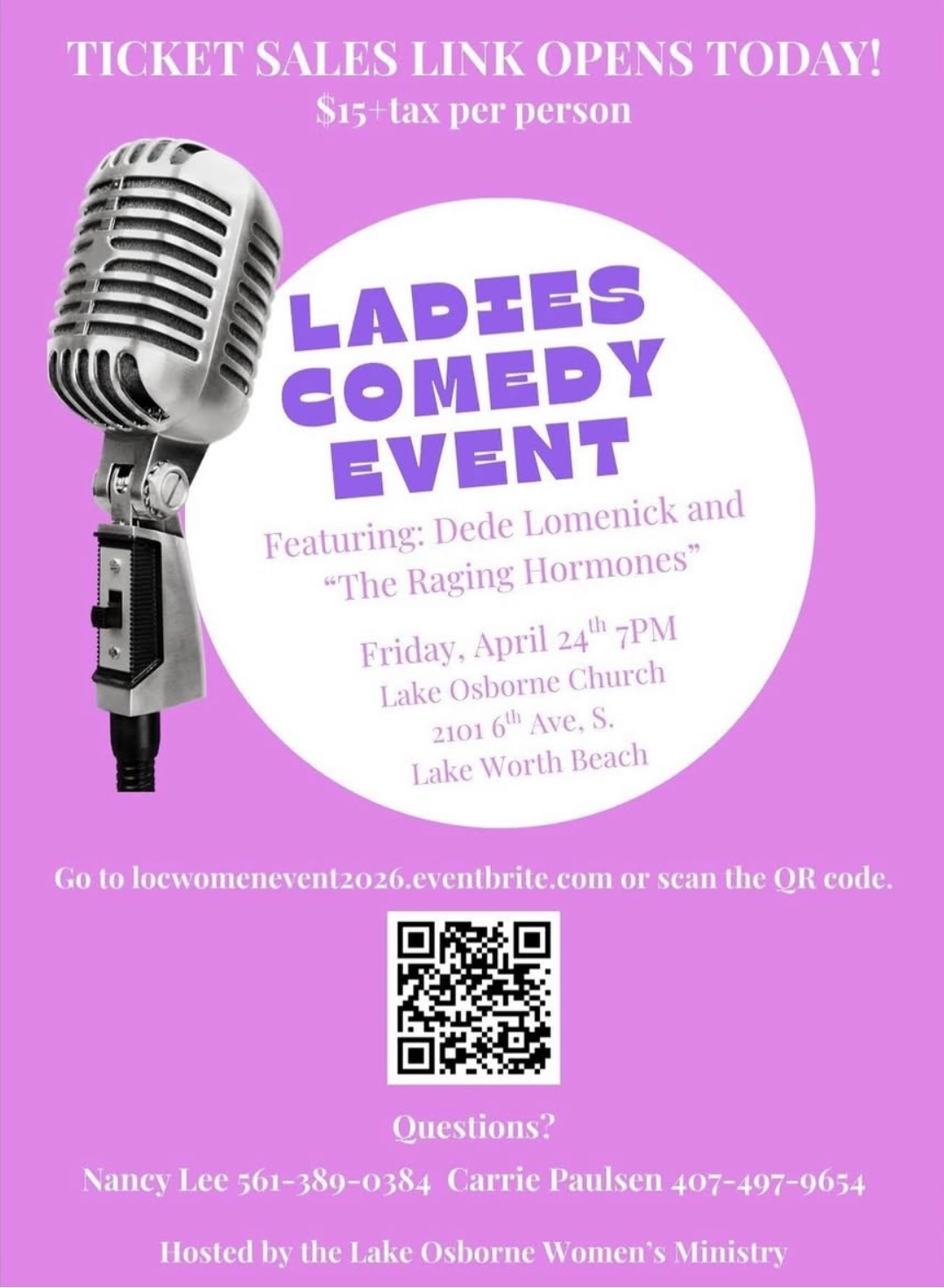 ladies comedy equipment